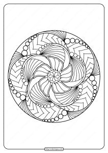 free printable adult floral mandala coloring page 70