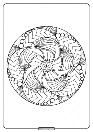 free printable adult floral mandala coloring page 70