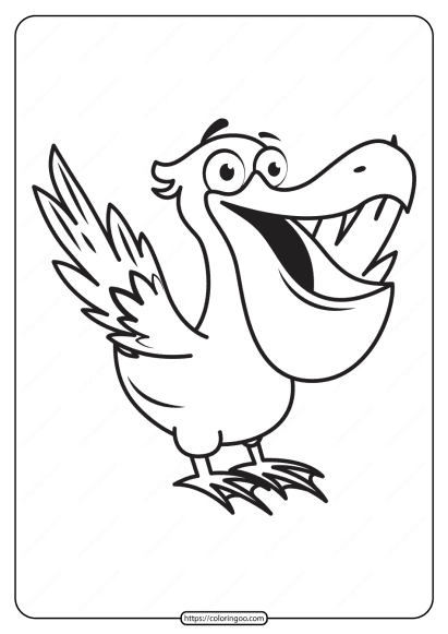 free printable animals bird pdf coloring pages 03