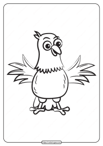 free printable animals bird pdf coloring pages 04