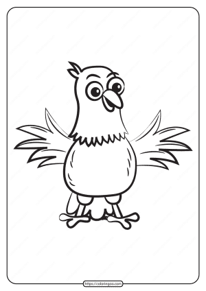 Free Printable Animals Bird Pdf Coloring Pages 04