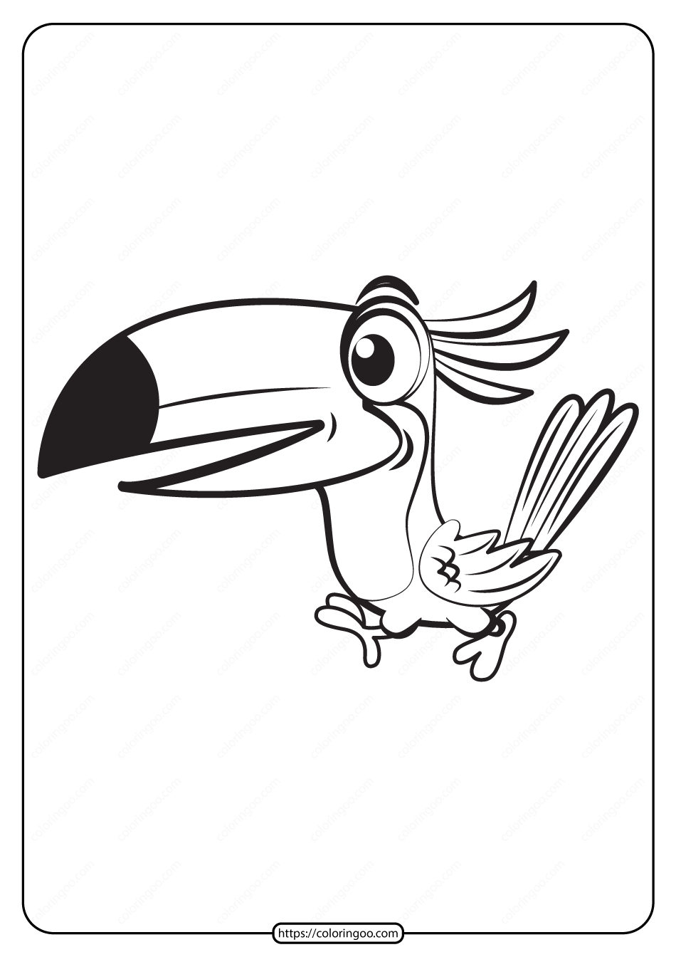 free printable animals bird pdf coloring pages 05