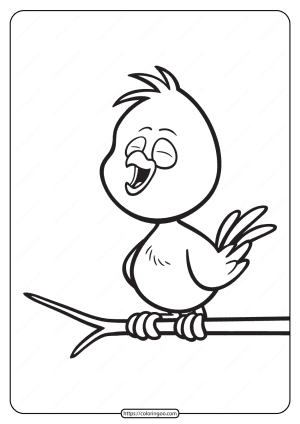 Free Printable Animals Bird Pdf Coloring Pages 06