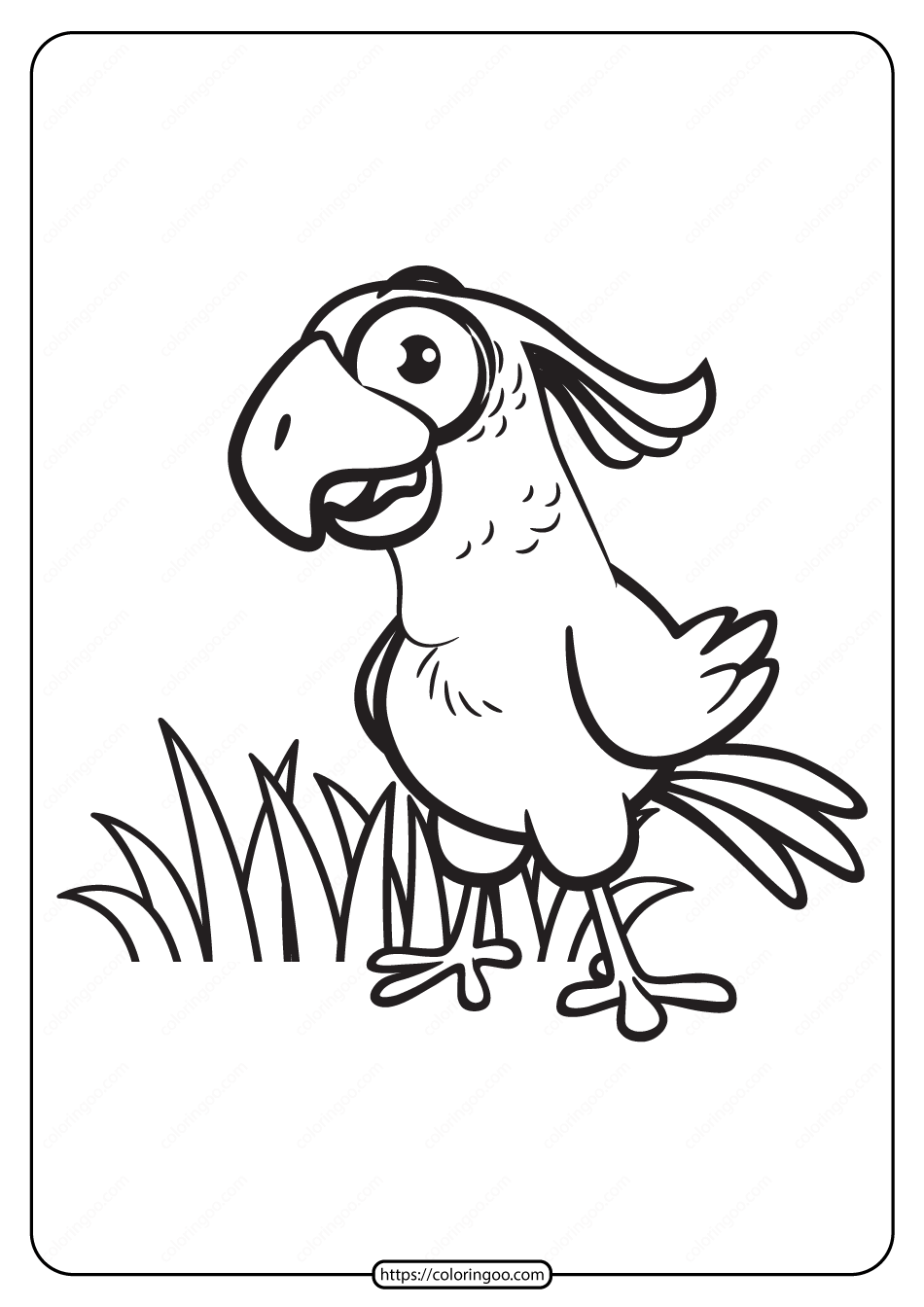free printable animals bird pdf coloring pages 07