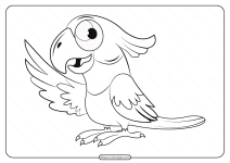 free printable animals bird pdf coloring pages 11