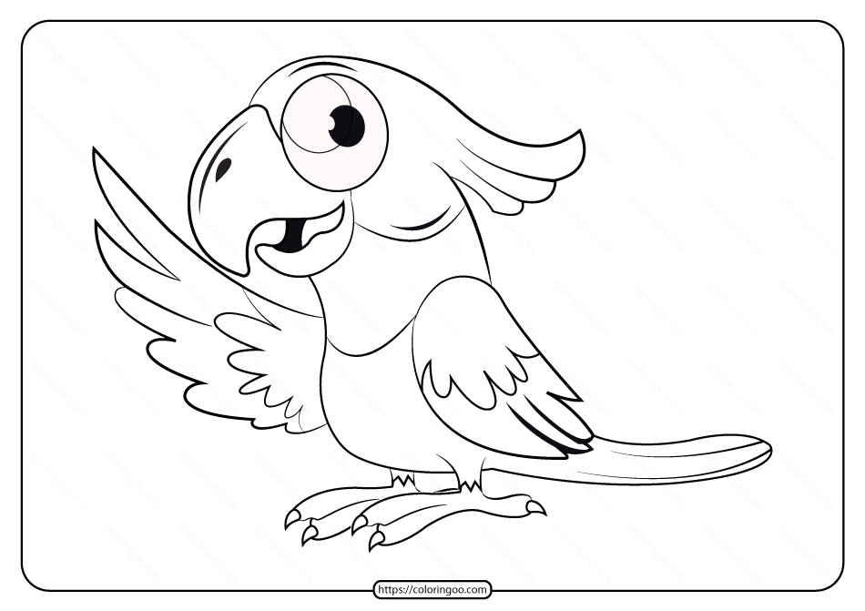 free printable animals bird pdf coloring pages 11