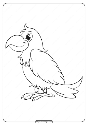 Free Printable Animals Bird Pdf Coloring Pages 12