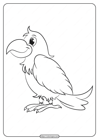 free printable animals bird pdf coloring pages 12