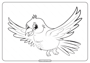 Free Printable Animals Bird Pdf Coloring Pages 16