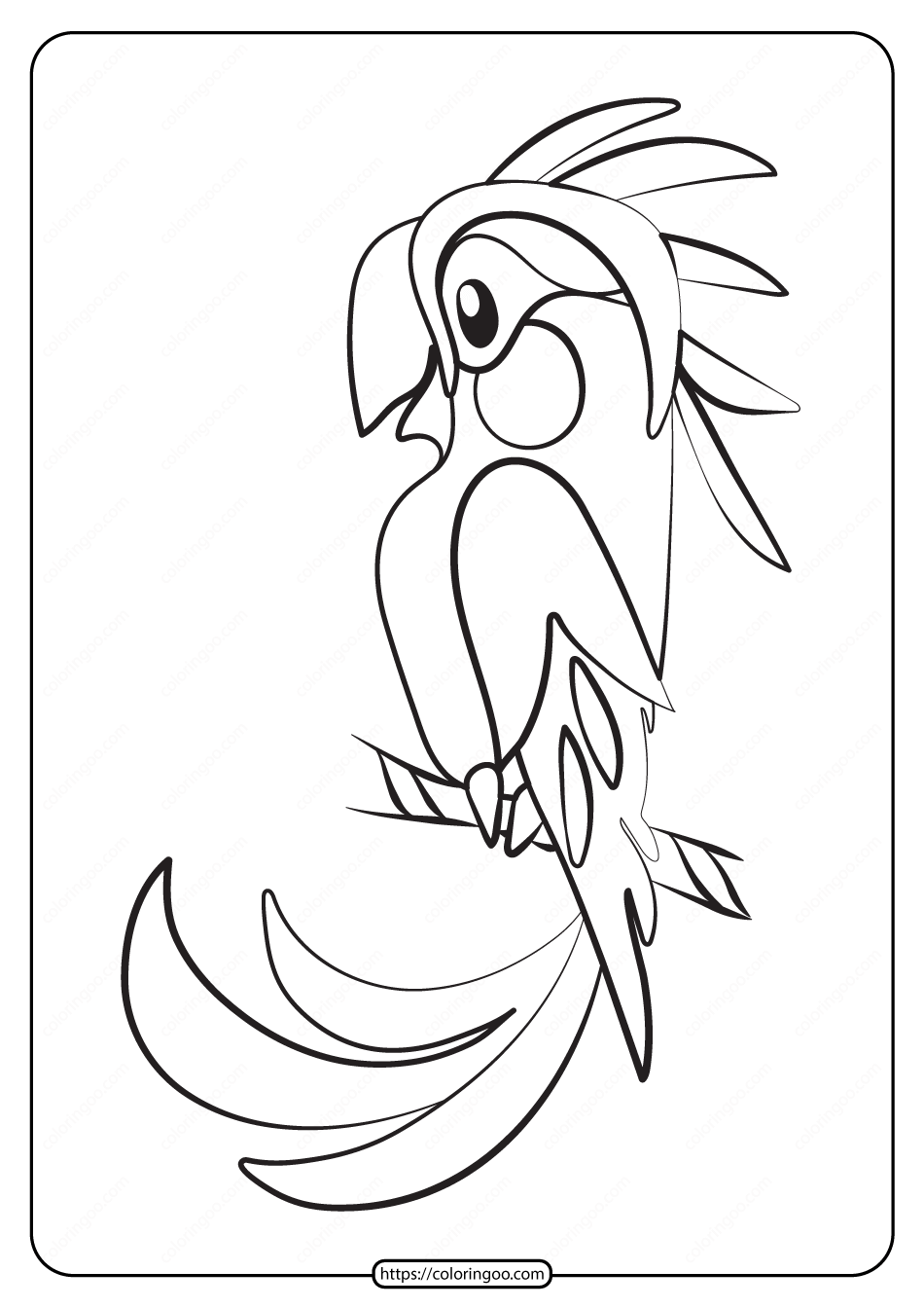 free printable animals bird pdf coloring pages 30