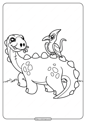 Free Printable Animals Dinosaur Coloring Pages 02