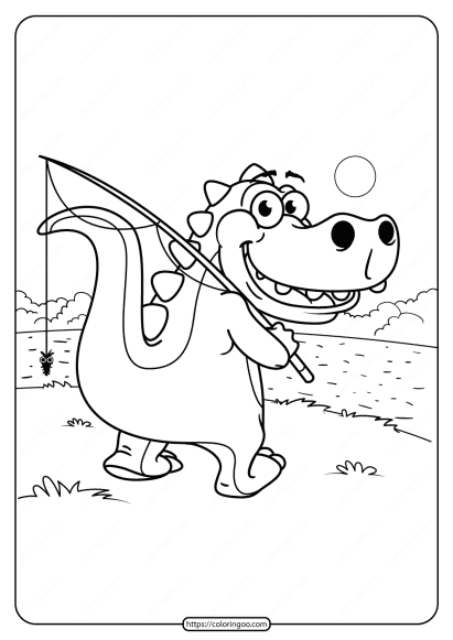 free printable animals dinosaur coloring pages 08