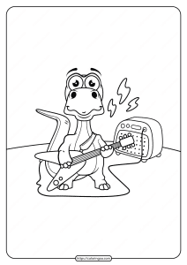 free printable animals dinosaur coloring pages 11