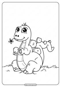 free printable animals dinosaur coloring pages 16