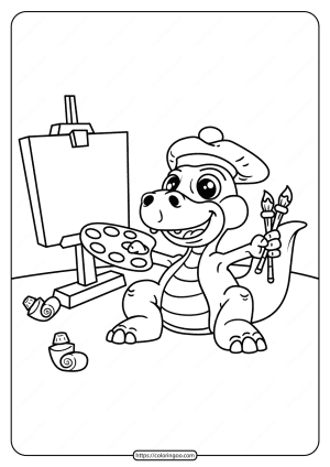 Free Printable Animals Dinosaur Coloring Pages 22