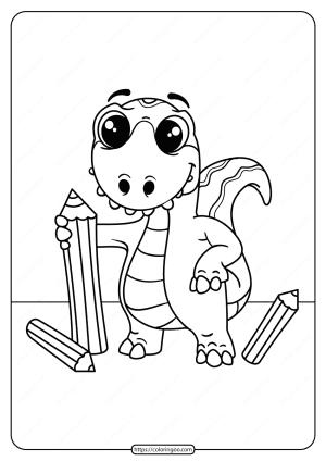 Free Printable Animals Dinosaur Coloring Pages 24