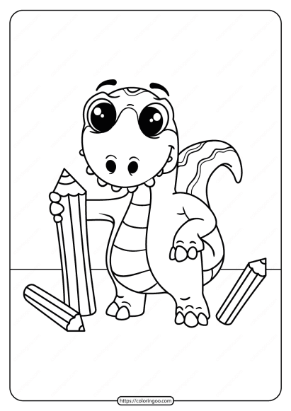 free printable animals dinosaur coloring pages 24