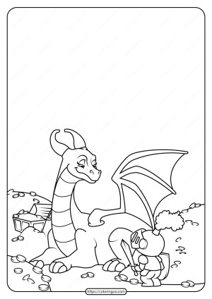 Free Printable Dragon Coloring Pages