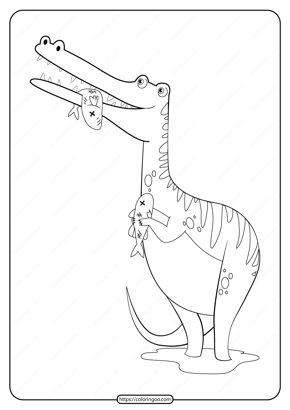 free printable animals dinosaur coloring pages 30