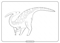 free printable animals dinosaur coloring pages 34