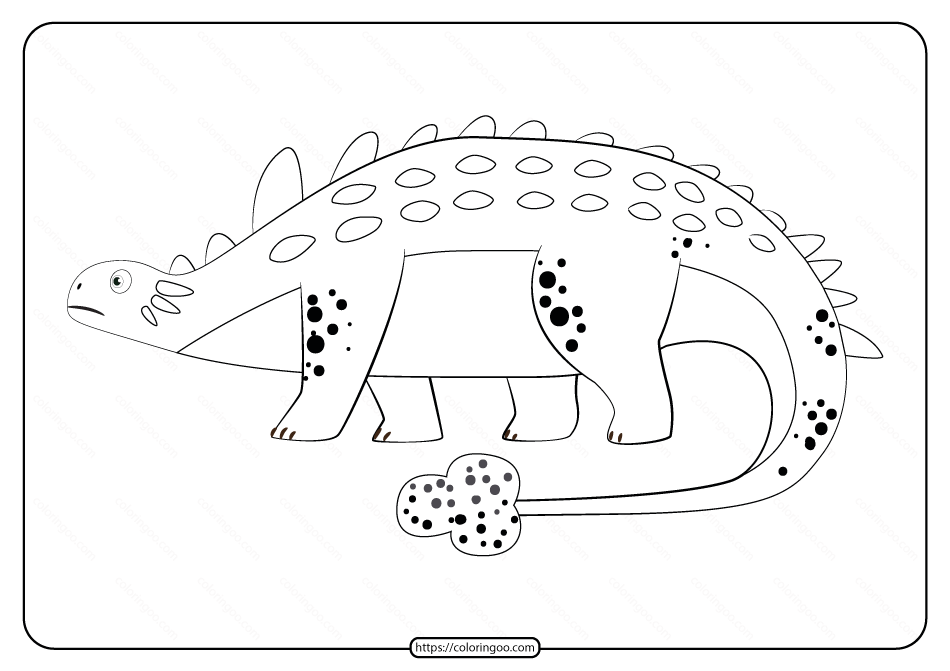 Free Printable Animals Dinosaur Coloring Pages 35