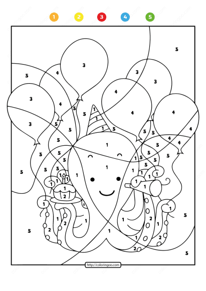 free printable color by number ocean octopus 07