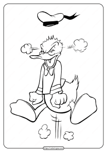 free printable donald duck pdf coloring page 20