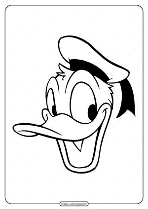 free printable donald duck pdf coloring page 25