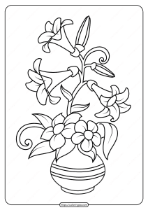 free printable flowers pdf coloring pages 03