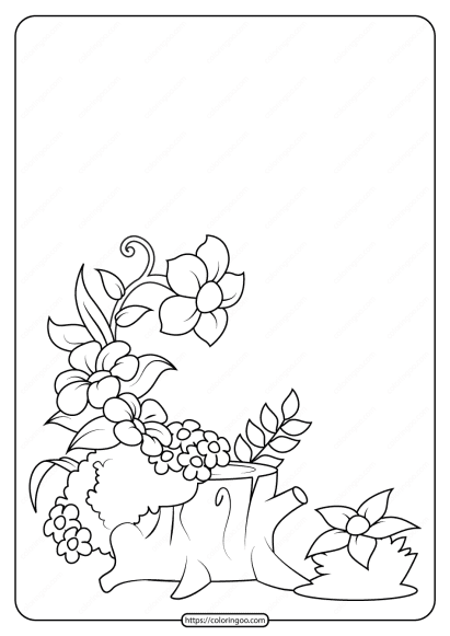 free printable flowers pdf coloring pages 19