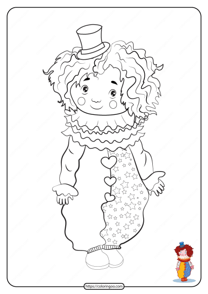 free printable harlequin pdf coloring page