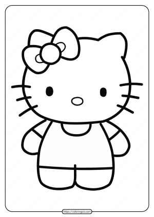 Free Printable Hello Kitty Coloring Pages