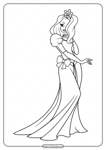 free printable princess pdf coloring pages 02