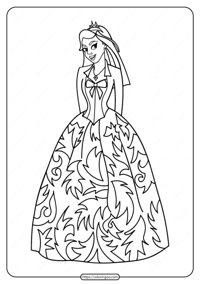 free printable princess pdf coloring pages 03