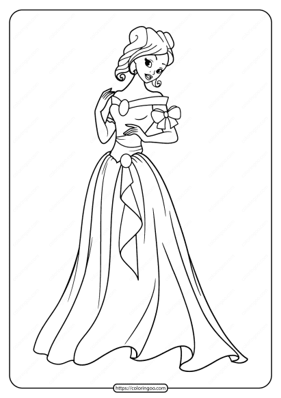 free printable princess pdf coloring pages 04