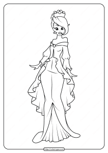 free printable princess pdf coloring pages 07