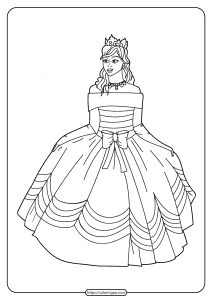 free printable princess pdf coloring pages 09