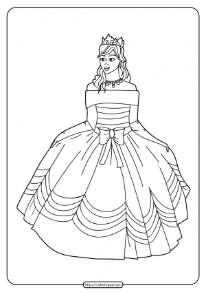 free printable princess pdf coloring pages 09