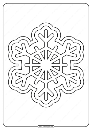Free Printable Snowflake Pdf Coloring Pages