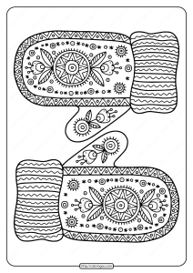 free printable warm knitted mittens coloring page