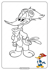 Woody Woodpecker Coloring Sheet