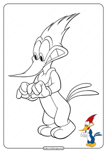 Woody Is A Woodpecker Coloring Pages