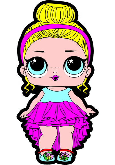 Printable Lol Doll Surprise Go to Party Coloring Page