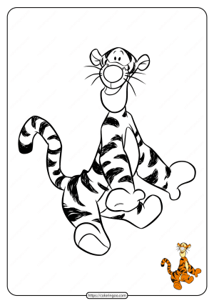Printable Winnie the Pooh Tigger Coloring Pages