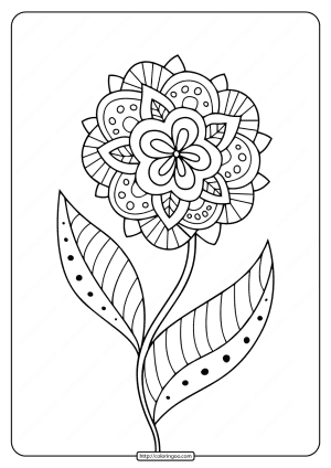 free printable adult floral mandala coloring page 75