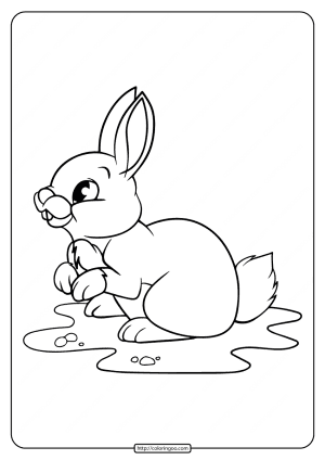 Free Printable Rabbit Pdf Coloring Pages