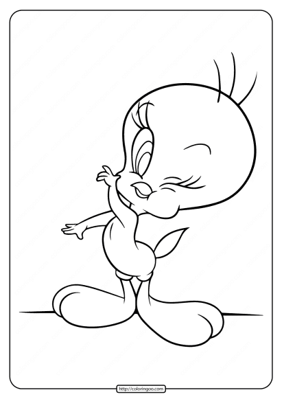 free printable tweety coloring pages