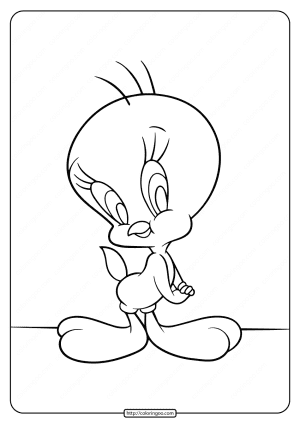free printable tweety coloring pages for kids