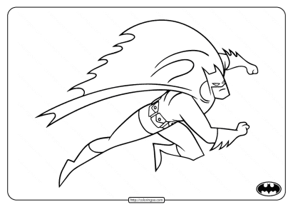 free superhero batman coloring pages