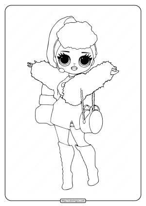 LOL Surprise OMG Lady Diva Coloring Page